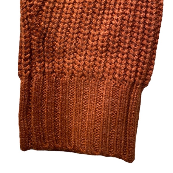 NWT Elodie Crewneck Cropped Chunky Knit Oversized Sweater Women's LARGE - Picture 5 of 9